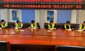 中建二局山东分公司齐河联合党支部开展“读书月”活动